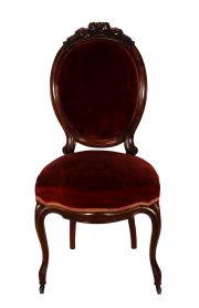 Juego de sala Victoriano, sofa avs pata, 5 sillas. (6)