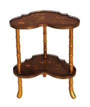 Pequeña mesa rognon, Chinoserie Inglesa, c.1890