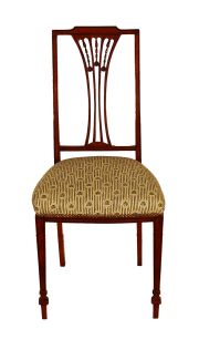 Dos sillas Eduardian, estilo Heplewitt madera de caoba, c.1900. (2)
