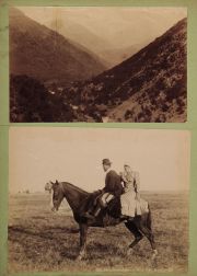 Fotografias: Paseo de Domingo por A.W.Boote; Sierras de 15 x 20 cm más 6 fotos: Jean de Morliane dans la Pampa Argentine