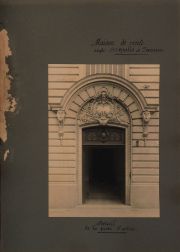 21 cartones C. 1900-1920 con 64 fotos de interiores, planos, fachadas de arquitectura. Arq. Gaston Mallet. Deterioros.