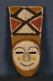 Mascara Chane, Aña Anti, de palo borracho, h: 29 cm. Hacia 1950