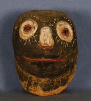 Mascara Chane, Antropomorfa, de palo borracbo, h: 25,5 cm. Hacia 1930/40