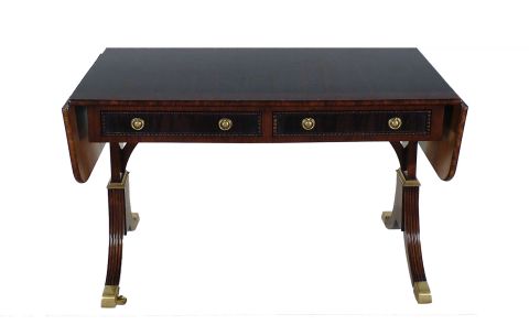 Sofa Table est. Regency palisandro y sillón (tipo Satnford)