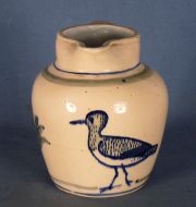 Jarra cerámica con ave (Grande).