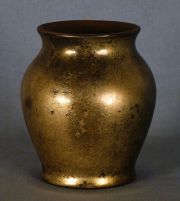 Vaso cerámica Burton, Bariloche, metalizado