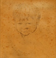 Thoma, Cabeza de Niño, dibujo al lápiz de Thoma.