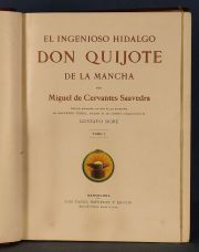 Cervantes, Miguel De. 'DON QUIJOTE'. Ilustr. por Dore Barcelona Luis Tasso. 2 Vol.