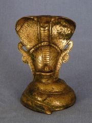 Cobra adorno de bronce patinado India S XIX