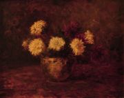 Masciás Mac Dougall, Vaso con flores, óleo.