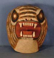 Máscara Chané. zoomorfa, madera
