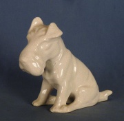 Terrier, en cerámica craquele.