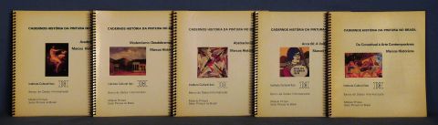 Cuadernos História da pintura no Brasil. Sao Pablo. Instituto Cultural Itaú. 1994. 5 volúmenes. 1) Academismo. Marcos