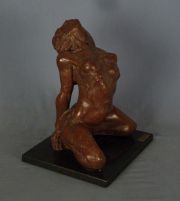 Cardenas, Ponciano 'Desnudo de Dama', escultura, base de mármol.
