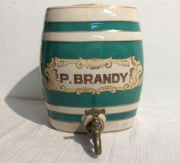 Barril 'BRANDY' cerámica inglesa, con canilla.