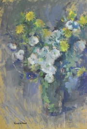 Veneziano. Flores Silvestres, óleo firmado, de 58 x 49 cm.