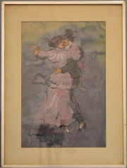Basaldúa, H. Tango, témpera y tinta, etiqueta aldorso. 43 x 29