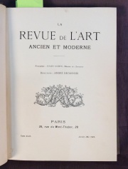 Revistas La Revue de L' Art entre 1921 y 1931, con grabados al aguafuerte, xilografías de varios artistas de la época