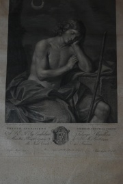 Morghen Antonius. Uritur Inspeciens..., grabado tomado de il Guercino 35 x 28,5 cm.