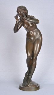 Guglierero, A. Ninfa, escultura en bronce.