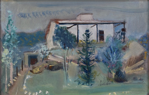 Soldi, R. La Casa de A.Sibelino, óleo 15 x 23 cm.