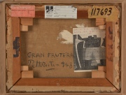 Pettoruti, Emilio. 'Gran Frutera', óleo 27,5 x 35,5 cm. 1948.