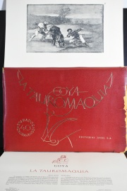 Goya 'La Tauromaquia', Edit. Jano, Barcelona 1965. En estuche, con deterioros. Un volumen