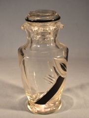 Botellon doble pico vertedor, Tapón con rotura interior. Alto: 20 cm.