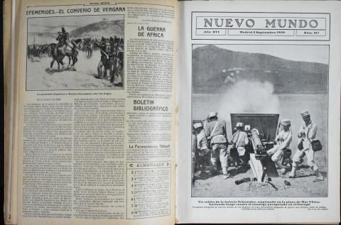 Revista Nuevo Mundo, encuadernada, circa 1909. Averas. 1 Vol.