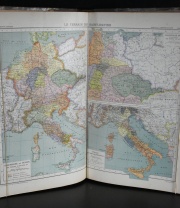 Schader, F. Atlas de Geographie Historique. Hachette 1924. Enc. medio cuero. 1 Vol. Deterioros.