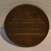 Lagrange - Medalla de la Inauguración de la Opera de Paris .Estupenda rara e histórica medalla entregada la noche de la