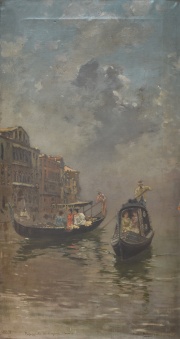 Brancaccio, Carlo. Passegiatta en laguna Venecia. Deterioros -1149