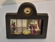 Reloj de mesa, miniatura con placa -1182-