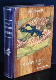 Hernandez, Jos. Martn Fierro. (Aerolneas. Arg.). Tapas de madera. Cultural Arg. 1967. Ilust. E.Marenco. 1 vol.