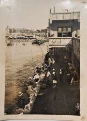 Mar del Plata. Fotografía original del CLUB DE PESCA, tomada por BAY BAUDOIN, circa 1925, mide: 18 x 13 cm.