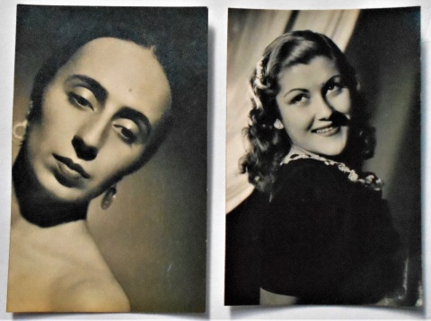 Heinrich, Annemarie. Fotografías de la actriz argentina TOTI MUÑOZ y la recitadora LUISITA DARIOS, años 1941 y 1944, mid