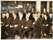 CLUB DE PESCA MAR DEL PLATA, fotografía de gran tamaño: REUNIÓN DE LA COMISIÓN DIRECTIVA EN EL DIARIO LA RAZÓN, año 1928
