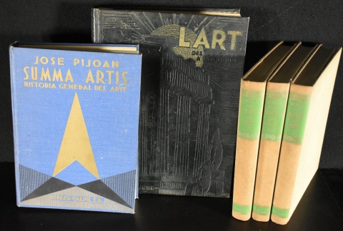 Pijoan 3 vol + 1 vol L'Art. Larousse + Summa Artis. 5 volúmenes.