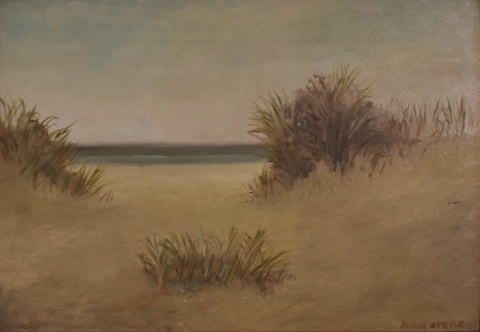 Otero, Playa Apacible, óleo 21 x 31 cm. Año 1965.