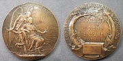 ERNESTO DE LA CARCOVA, medallón de bronce