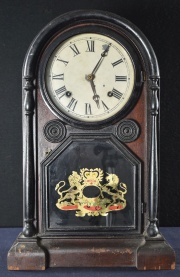 Reloj de mesa USA Brass Clock, madera (464)