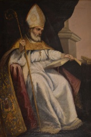 Obispo, óleo sobre tela anónimo. (261)