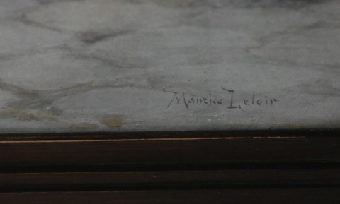 MAURICE LELOIR. La Mudanza, acuarela firmada Maurice Leloir. 36 x 50 cm. (615)