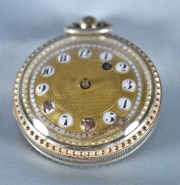 Reloj de Bolsillo Francés con números arábigos, averiado, faltantes. (552).