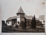 SUÑE, MAR DEL PLATA, antigua gran fotografía de LAS CASAS DE SALUD, de esa ciudad, circa 1910. Mide: 18 x 23 cm.