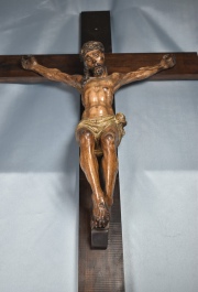 Cristo en la cruz, talla. 52 cm