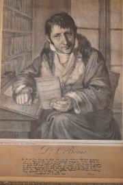 Moritz Daniel OPPENHEIM,Dr. L. Borne, Grabado de 36,5 x 29 cm