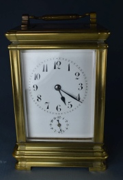 Carriage Clock bronce de bronce Frances Altura 15 cm