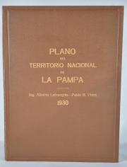 Plano del Territorio Nacional de Pampa Año 1930 plegadi 145 x 130 cm.