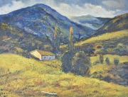 Cerrito, Egidio, El Valle, óleo de 61 x 75 cm.